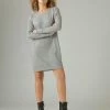 Lucky Brand Womens Cloud Jersey Crew Dress