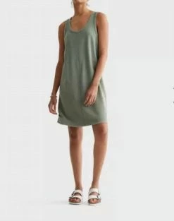 Lucky Brand Tank Sweatshirt Dress in Sea Spray