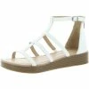Lucky Brand Ellian Womens Leather Caged Gladiator Sandals