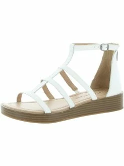 Lucky Brand Ellian Womens Leather Caged Gladiator Sandals