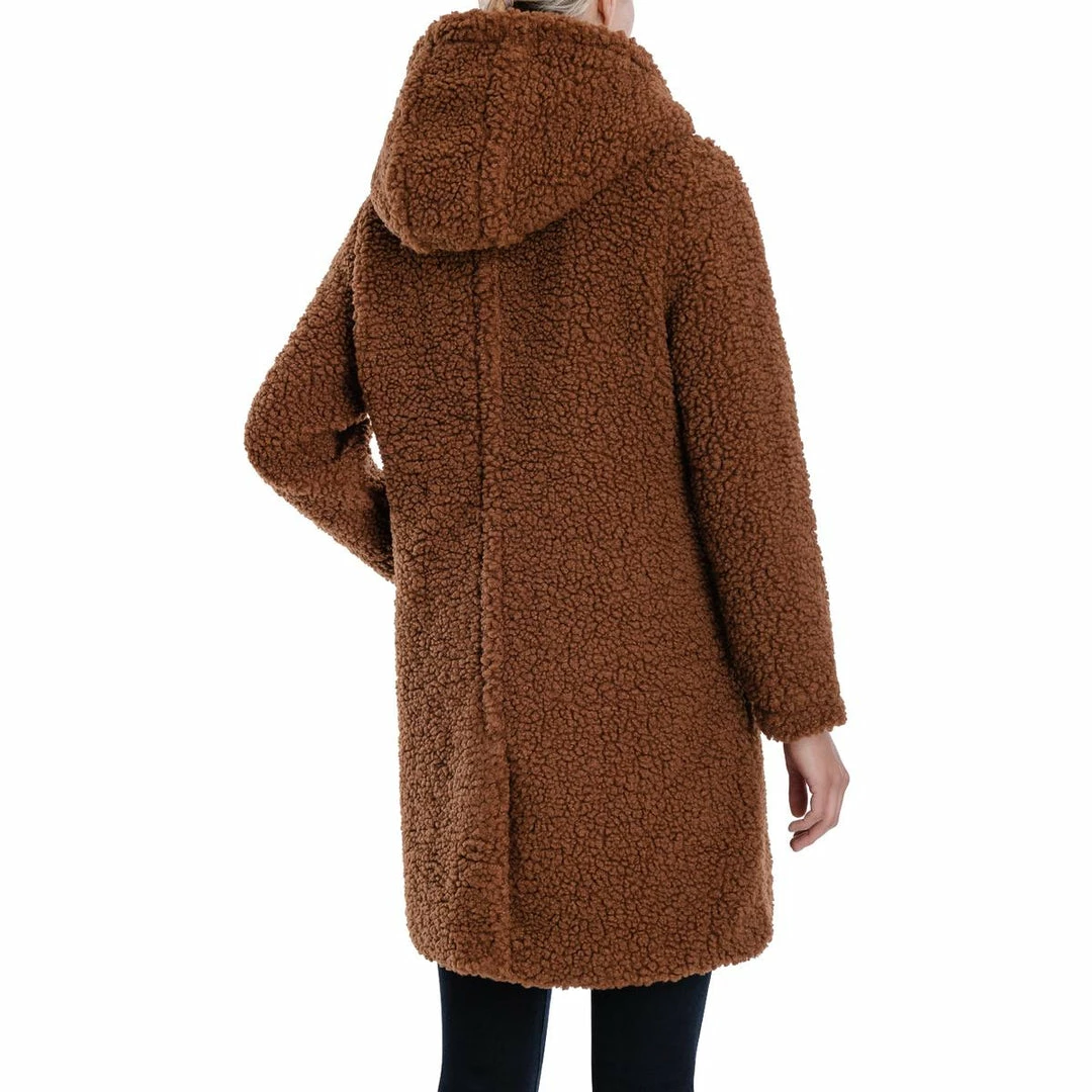 Lucky Brand Womens Lightweight Cold Weather Faux Fur Coat 2 Lucky Brand Womens Lightweight Cold Weather Faux Fur Coat - Image 2