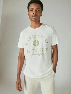 Lucky Brand Mens Codigo 1530 X Lucky Brand Clover Graphic Tee