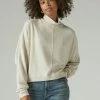 Lucky Brand Womens Cloud Jersey Long Sleeve Mock Neck