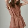 Lucky Brand Womens Eyelet Romper