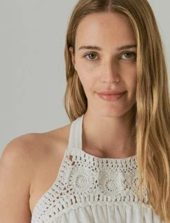 Lucky Brand Womens Crochet Trim Halter Top -Cheap Lucky Brand Store b55f6b61e7694ec8b89e85cda68d8fae 1080x