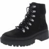 Lucky Brand Eavan Womens Suede Ankle Combat & Lace-up Boots