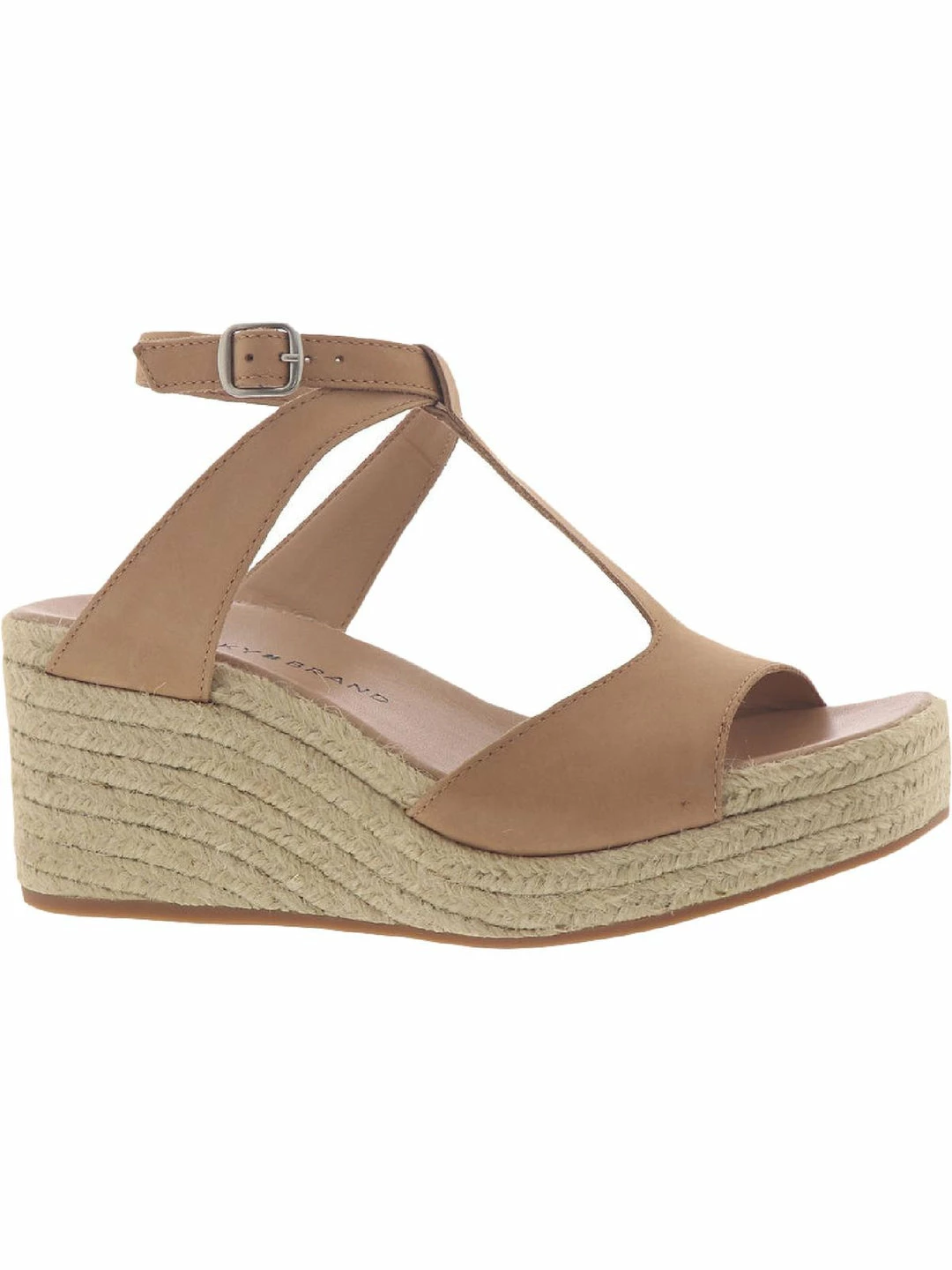 Lucky Brand Valki Womens Leather Ankle Strap Wedge Sandals 4 Lucky Brand Valki Womens Leather Ankle Strap Wedge Sandals - Image 4