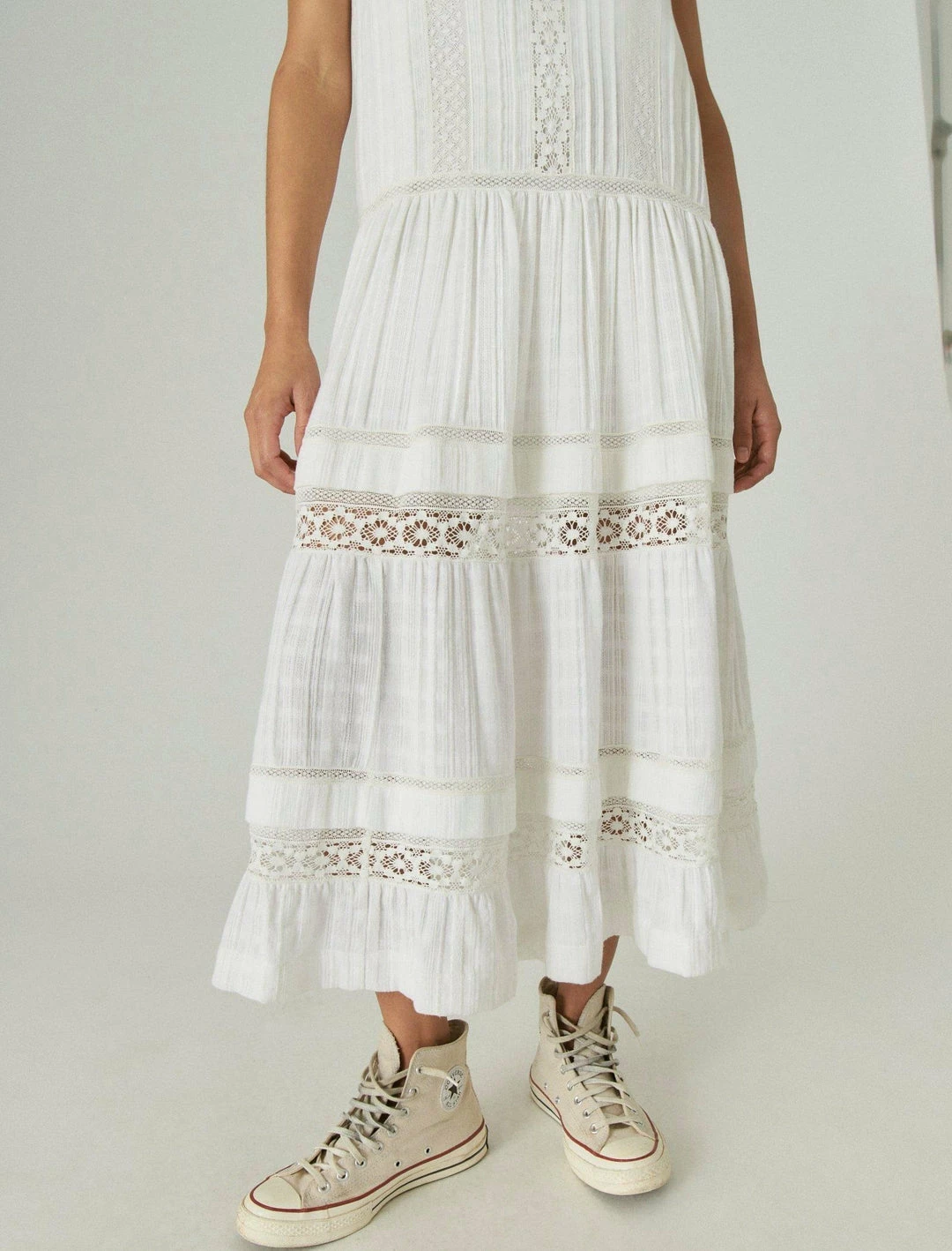 Lucky Brand Womens Lace Maxi Dress 5 Lucky Brand Womens Lace Maxi Dress - Image 5