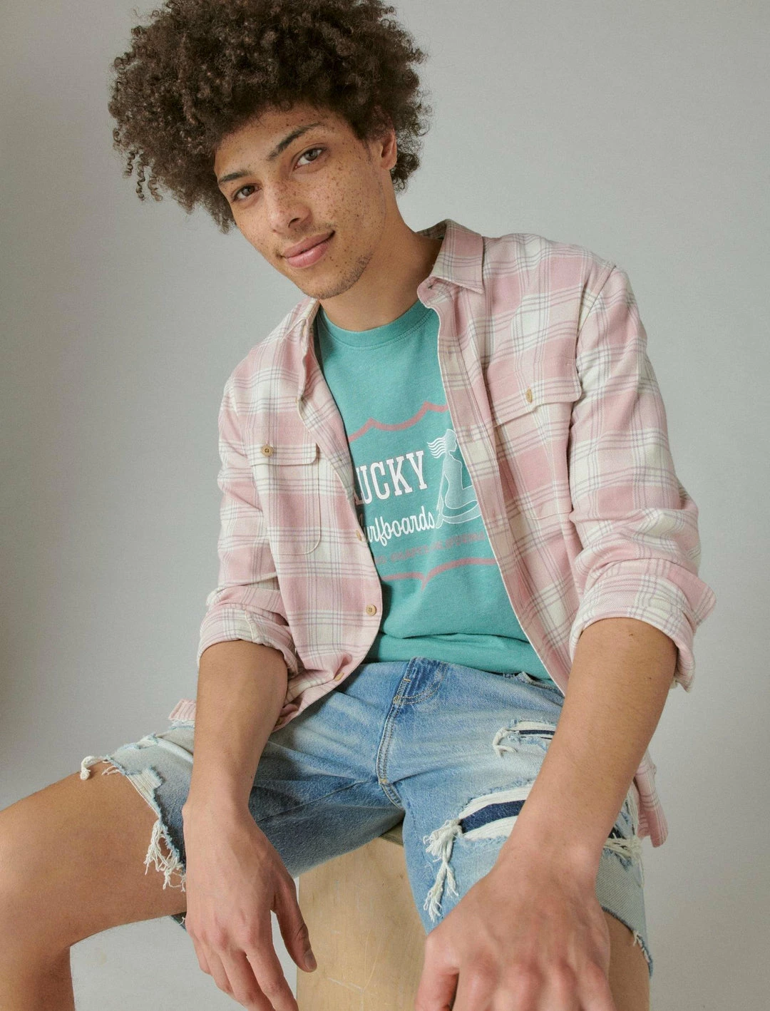 Lucky Brand Mens Lucky Surf Shape Graphic Tee 3 Lucky Brand Mens Lucky Surf Shape Graphic Tee - Image 3