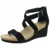 Lucky Brand Kenadee Womens Suede Strappy Wedge Sandals
