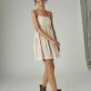 Lucky Brand Womens Striped Mini Prep Dress