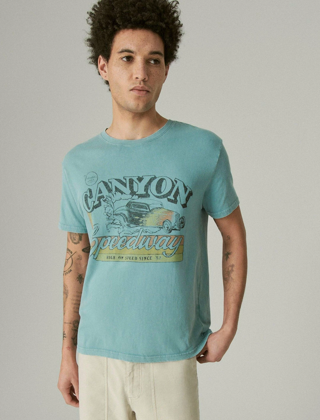 Lucky Brand Mens Canon Speedway Graphic Tee 2 Lucky Brand Mens Canon Speedway Graphic Tee - Image 2