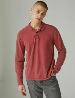 Lucky Brand Mens Sueded Jersey Long Sleeve Polo -Cheap Lucky Brand Store cd8981804ee34fab8bc7e9f5308cecf3 1080x