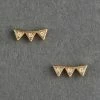 Lucky Brand 14K Gold Plated Pave Stud Earring