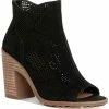 Lucky Brand Vacob Womens Suede Perforated Ankle Boots
