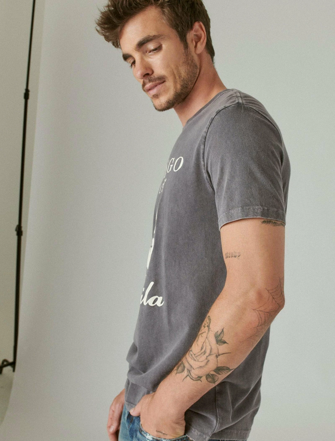 Lucky Brand Mens Codigo 1530 X Lucky Brand Logo Tee 3 Lucky Brand Mens Codigo 1530 X Lucky Brand Logo Tee - Image 3