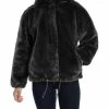 Lucky Brand Womens Lightweight Cold Weather Faux Fur Coat