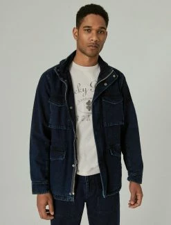 Lucky Brand Mens Indigo M65 Jacket