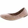 Lucky Brand Emmie Womens Leather Round-Toe Ballet Flats