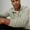 Lucky Brand Mens Los Feliz Fleece Half Zip Mock Neck