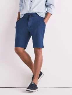 Lucky Brand Mens Flat Front Indigo Short