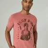 Lucky Brand Mens Iggy Pop Graphic Tee