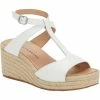 Lucky Brand LK Ticey Womens Leather Strappy Platform Sandals