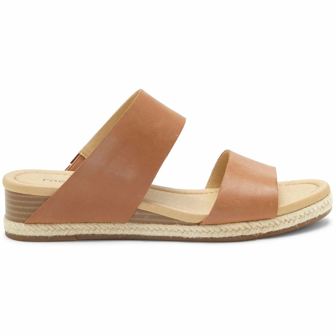 Lucky Brand Wyntor Womens Leather Wedge Sandals 2 Lucky Brand Wyntor Womens Leather Wedge Sandals - Image 2