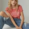 Lucky Brand Womens Lucky Team Boyfriend Tee