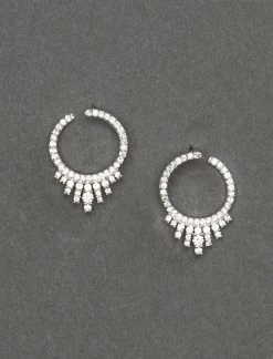 Lucky Brand Sterling Silver Pave Stud Earring