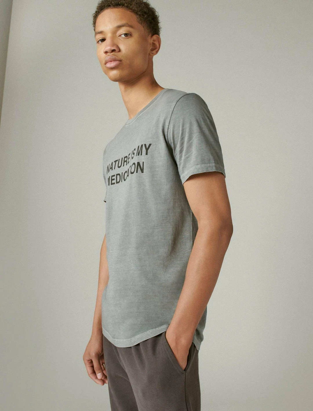 Lucky Brand Mens Nature Is My Medication Graphic Tee 3 Lucky Brand Mens Nature Is My Medication Graphic Tee - Image 3