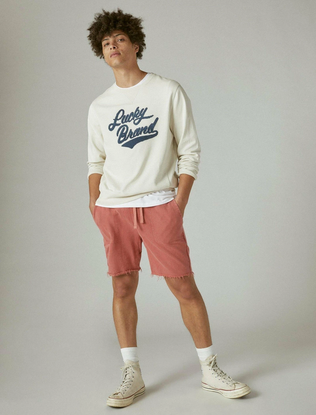 Lucky Brand Mens Sueded Terry Short 1 Lucky Brand Mens Sueded Terry Short