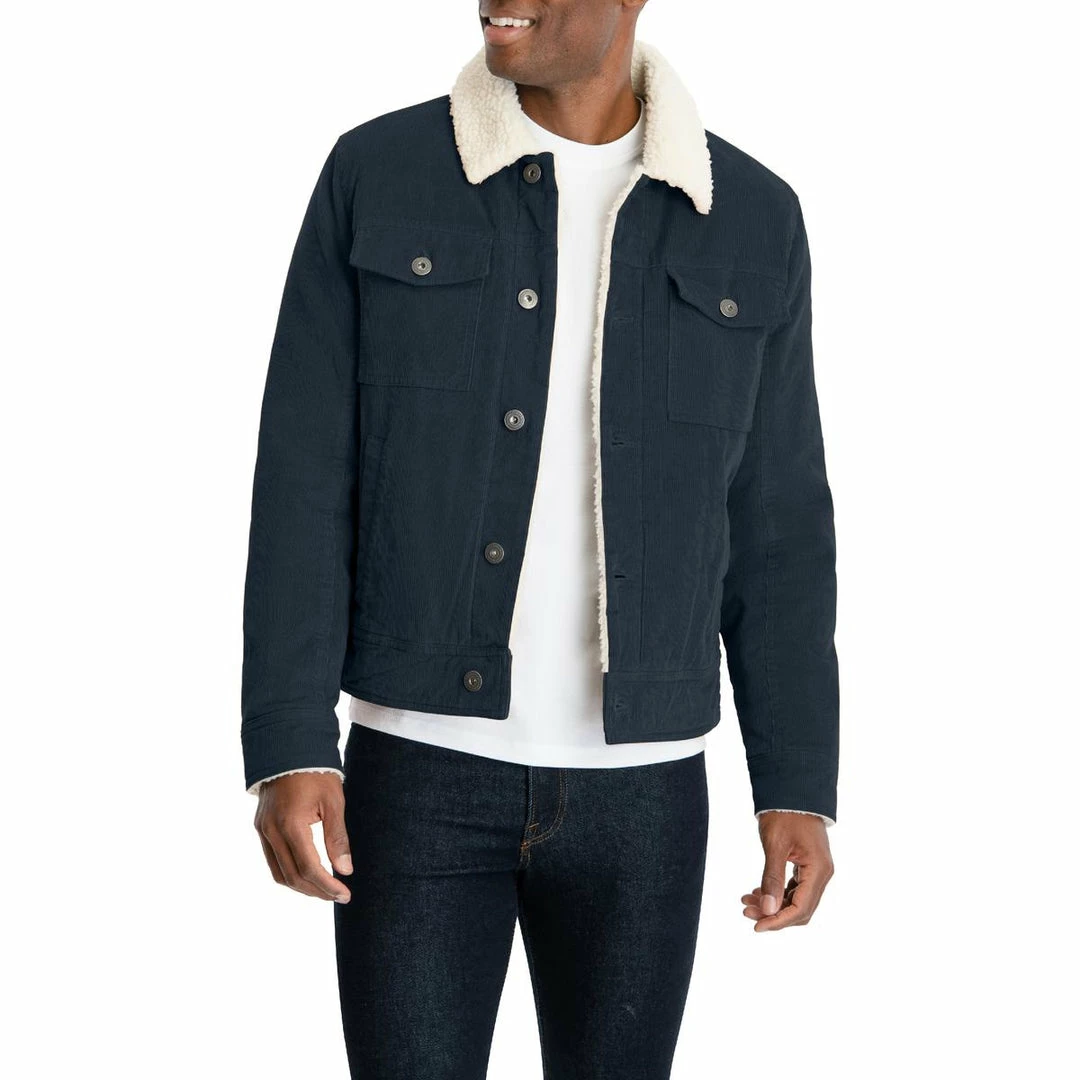 Lucky Brand Kenton Mens Corduroy Warm Trucker Jacket 3 Lucky Brand Kenton Mens Corduroy Warm Trucker Jacket - Image 3