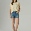 Lucky Brand Womens 3" High Rise Curvy Short