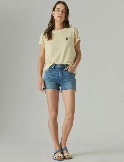 Lucky Brand Womens 3" High Rise Curvy Short