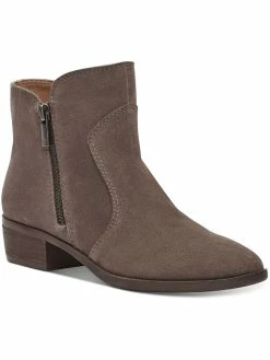 Lucky Brand Tayti Womens Pebbled Leather Ankle Boots