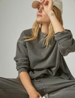 Lucky Brand Womens The Vintage Dropped Shoulder Crewneck -Cheap Lucky Brand Store eb6cb941331541b998dca8f2b2587823 1080x