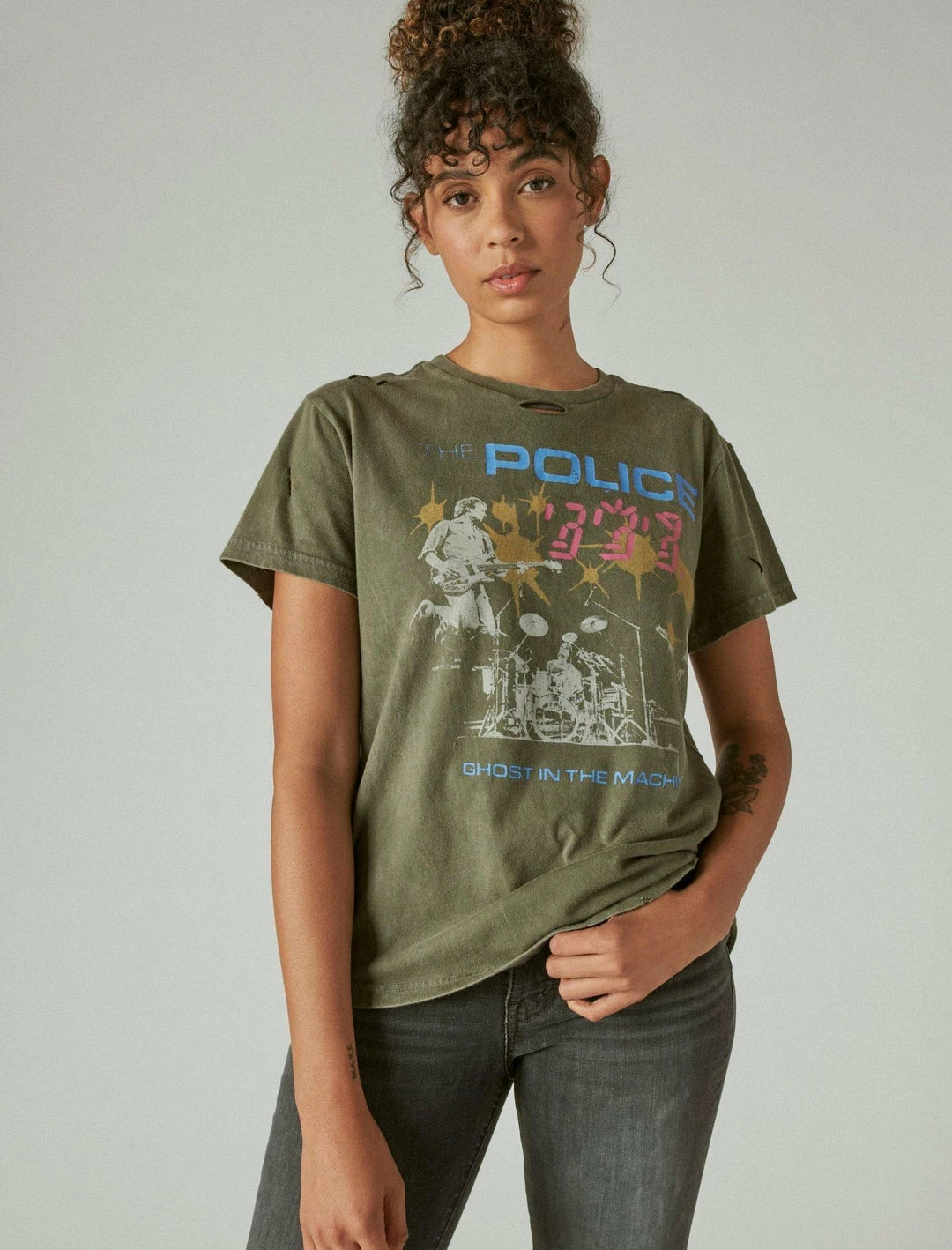 Lucky Brand Womens The Police Boyfriend Tee 2 Lucky Brand Womens The Police Boyfriend Tee - Image 2