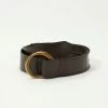 Lucky Brand Leather Detail Double Ring Belt