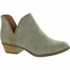 Lucky Brand Baley Womens Suede Perforated Ankle Boots