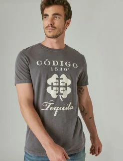 Lucky Brand Mens Codigo 1530 X Lucky Brand Logo Tee