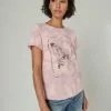 Lucky Brand Womens Butterfly Classic Crew Tee