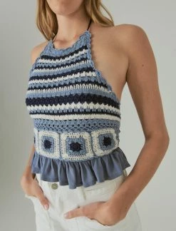 Lucky Brand Womens Crochet Halter Top -Cheap Lucky Brand Store f3df5b9a7074477bb632271addf41a9c 1080x