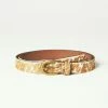 Lucky Brand Brown Cow Print Belt