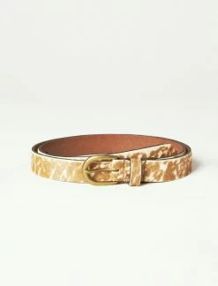 Lucky Brand Brown Cow Print Belt