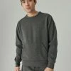 Lucky Brand Mens Breathe Easy Tech Pocket Crew Neck Sweatshirt
