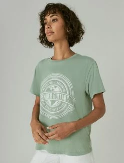 Lucky Brand Womens Fender Globe Boyfriend Tee -Cheap Lucky Brand Store ffcc8a6fcda141208bb11f92b48e0387 1080x